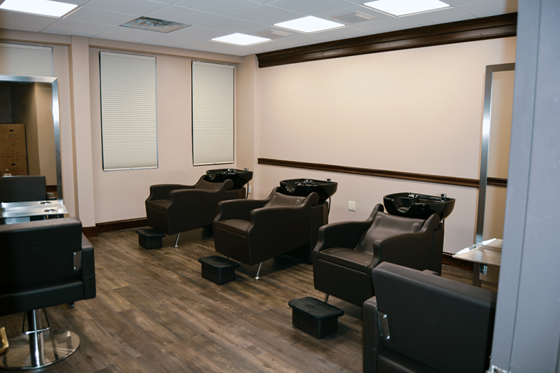 Shampoo Chairs in CEC Research Hair Care Product Testing Salon